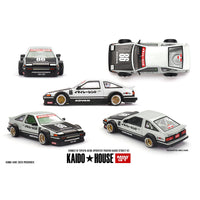 PREORDER MINI GT x Kaido House 1/64 Toyota AE86 Sprinter Trueno Kaido Street V2- White KHMG218 (Approx. Release Date : Q4 2025 subject to manufacturer's final decision)