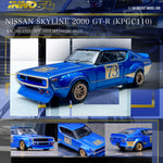 PREORDER INNO64 1/64 NISSAN SKYLINE 2000 GT-R (KPGC110) Racing Concept Blue IN64-KPGC110RC-BLU (Approx. Release Date : JUNE 2024 subject to the manufacturer's final decision)