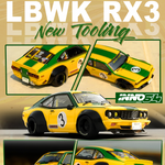 PREORDER INNO64 1/64 LBWK MAZDA RX3 SAVANNA IN64-LBWKRX3-01 (Approx. Release Date : JUNE 2024 subject to the manufacturer's final decision)