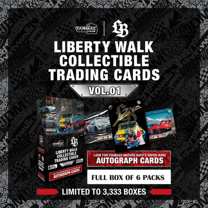 TARMAC CARDS LIBERTY WALK COLLECTIBLE TRADING CARDS VOL.01 (Full box of 6 packs) TC-LBC-01