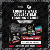 PREORDER TARMAC CARDS LIBERTY WALK COLLECTIBLE TRADING CARDS VOL.01 (Full box of 6 packs) TC-LBC-01 (Approx. Release Date : SEP 2024 subject to manufacturer's final decision)