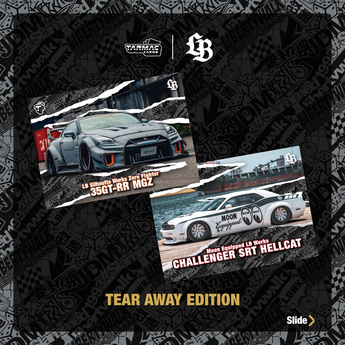 TARMAC CARDS LIBERTY WALK COLLECTIBLE TRADING CARDS VOL.01 (Full box of 6 packs) TC-LBC-01