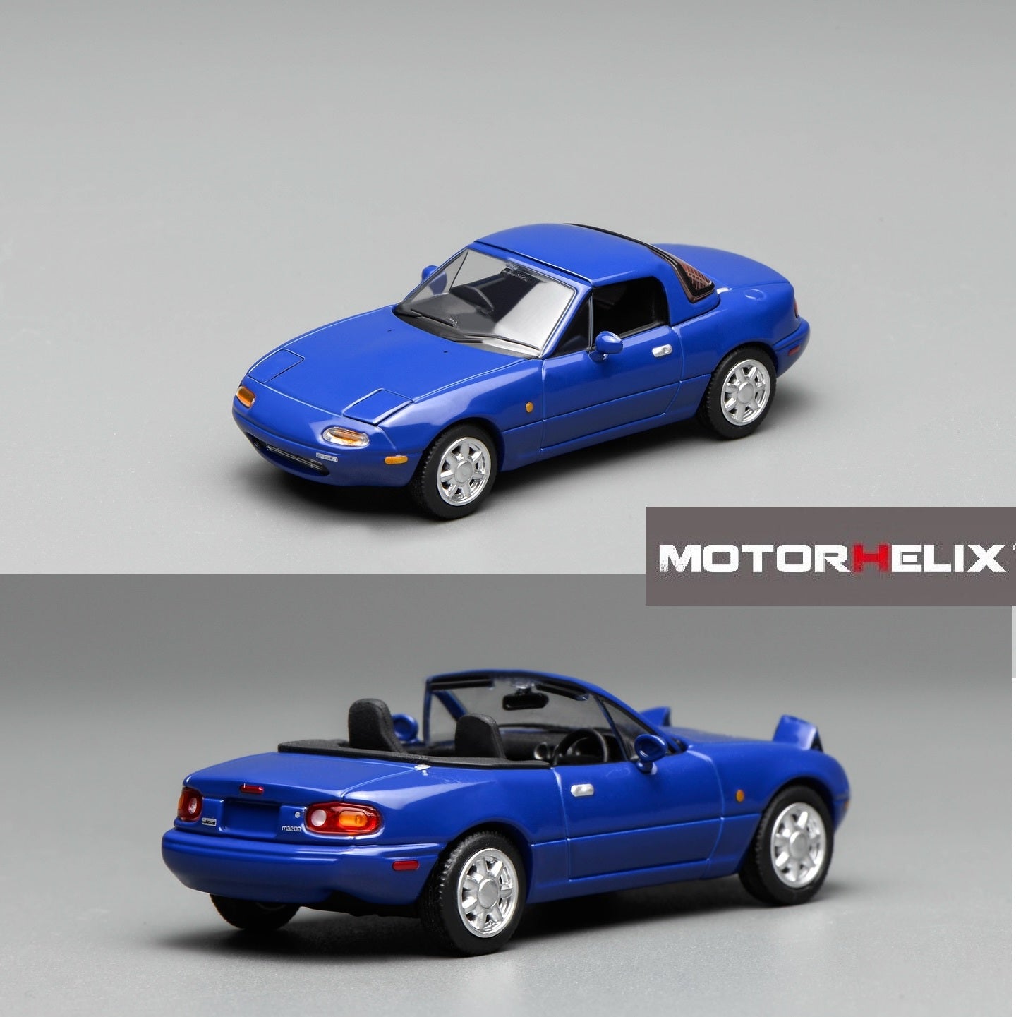 PREORDER Motorhelix 1/64 Mazda MX-5 (NA) Laguna Blue LHD M60202L (Approx. Release Date: Q1 2026 and subject to the manufacturer's final decision)