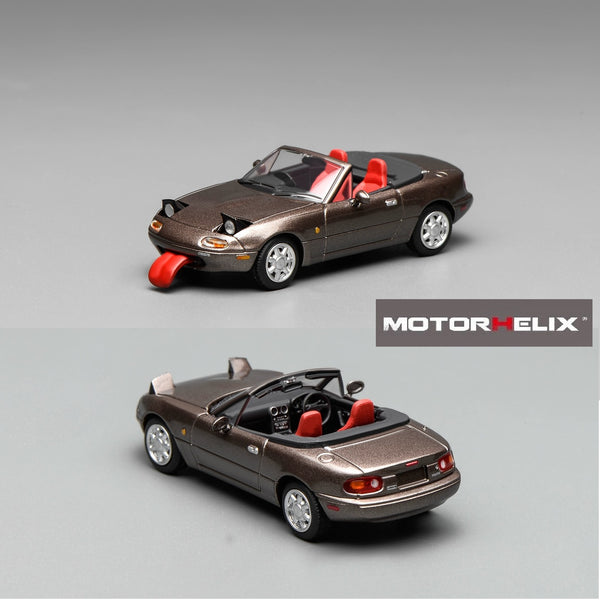 PREORDER Motorhelix 1/64 Mazda MX-5 (NA) Metallic Brown LHD M60207L (Approx. Release Date: Q1 2026 and subject to the manufacturer's final decision)
