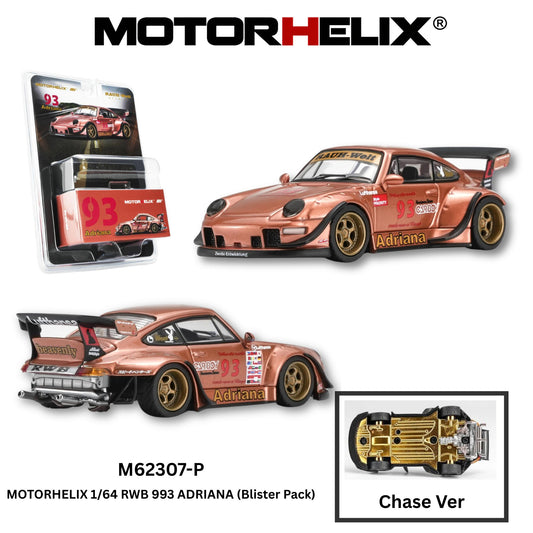 PREORDER MOTORHELIX 1/64 RWB 993 ADRIANA (Blister Pack) M62307-P (Approx. Release Date: Q1 2027 and subject to the manufacturer's final decision) **Chase cars are randomly packed**