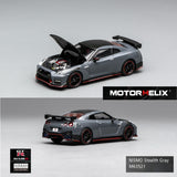 PREORDER Motorhelix 1/64 Nissan GT-R NISMO (R35) Special Edition 2022 NISMO Stealth Gray M63521 (Approx. Release Date: Q1 2026 and subject to the manufacturer's final decision)