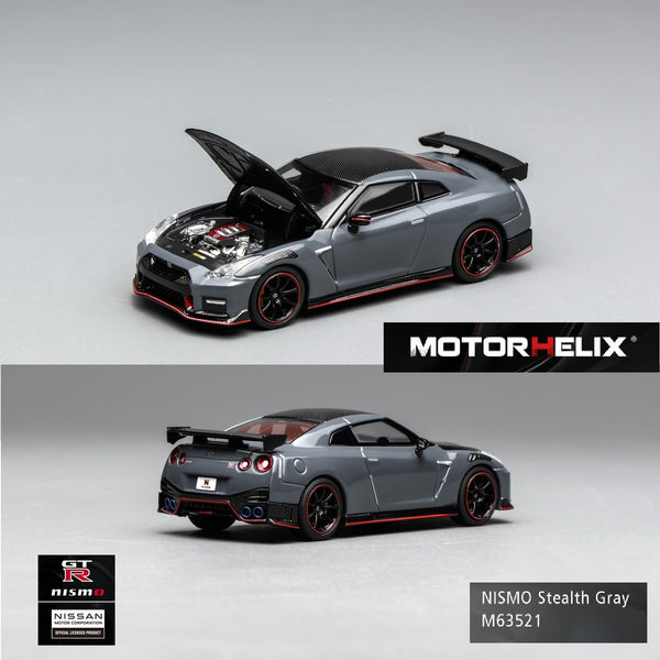 PREORDER Motorhelix 1/64 Nissan GT-R NISMO (R35) Special Edition 2022 NISMO Stealth Gray M63521 (Approx. Release Date: Q1 2026 and subject to the manufacturer's final decision)