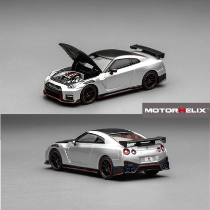PREORDER Motorhelix 1/64 Nissan GT-R NISMO (R35) Special Edition 2022 NISMO Ultimate Metal Silver M63523 (Approx. Release Date: Q1 2026 and subject to the manufacturer's final decision)