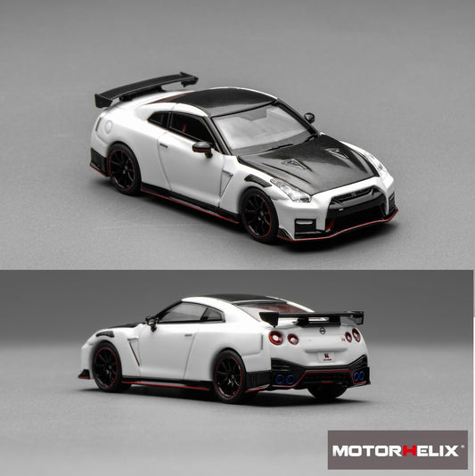 PREORDER Motorhelix 1/64 Nissan GT-R NISMO (R35) Special Edition 2022 NISMO Brilliant White Pearl M63525 (Approx. Release Date: Q1 2026 and subject to the manufacturer's final decision)