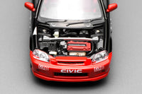 PREORDER Motorhelix 1/64 Honda Civic TYPE R (EK9) Red-Black Livery M65026 (Approx. Release Date: Q1 2026 and subject to the manufacturer's final decision)