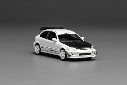 PREORDER Motorhelix 1/64 Honda Civic TYPE R (EK9) J‘s Racing White M65029 (Approx. Release Date: Q1 2026 and subject to the manufacturer's final decision)