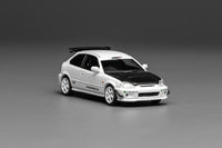 PREORDER Motorhelix 1/64 Honda Civic TYPE R (EK9) J‘s Racing White M65029 (Approx. Release Date: Q1 2026 and subject to the manufacturer's final decision)