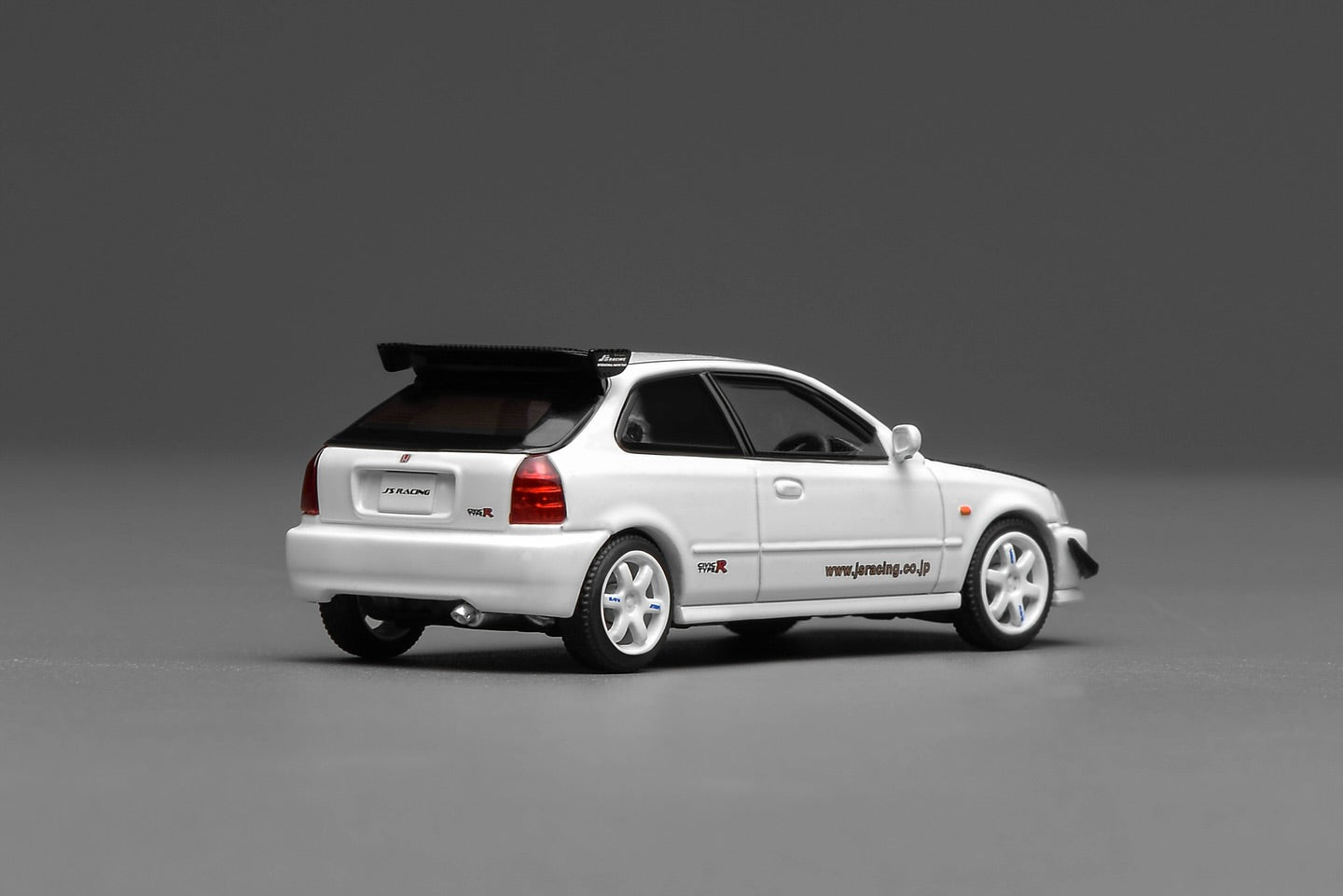1/64 改 ホンダCivic EK9 Kanjo 風 RaysTE37 関村 PREORDER Motorhelix 1/64 Honda Civic TYPE R (EK9) J's Racing White