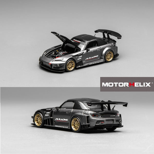 PREORDER Motorhelix 1/64 Honda S2000 J‘s Racing Moon Rock Metallic M65145 (Approx. Release Date: Q1 2026 and subject to the manufacturer's final decision)