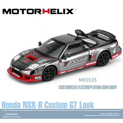 PREORDER MOTORHELIX 1/64 Honda NSX-R Custom GT Look Customized Electroplating Gun Gray M65535 (Approx. Release Date: Q4 2026 and subject to the manufacturer's final decision)