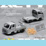 MOTORHELIX 1/64 Honda Acty Truck (Polished Clear-Coat Ver. with Bicycles) HK Toycar Salon 2025 Exclusive Model M65601DZ-HK