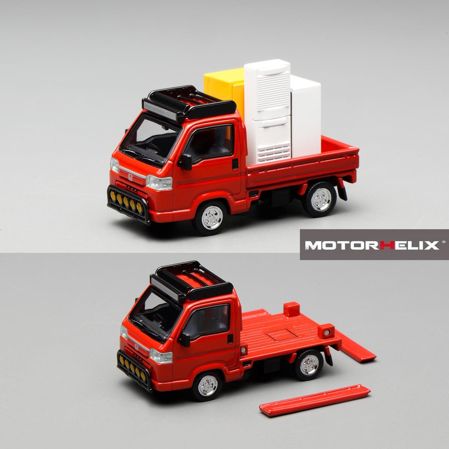 PREORDER Motorhelix 1/64 Honda Acty Truck Customized Edition - Milano Red M65616 (Approx. Release Date: Q2 2026 and subject to the manufacturer's final decision)