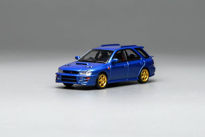 Motorhelix 1/64 Subaru Impreza Wagon WRX STi Version VI (GC8) Customized World Rally Blue Mica M67101