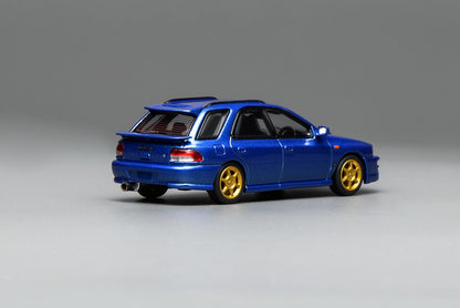 Motorhelix 1/64 Subaru Impreza Wagon WRX STi Version VI (GC8) Customized World Rally Blue Mica M67101