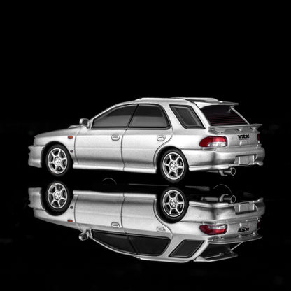 PREORDER MOTORHELIX 1/64 SUBARU Impreza Wagon WRX STi Ver VI - Arctic Silver Metallic M67103 (Approx. Release Date: Q4 2026 and subject to the manufacturer's final decision)