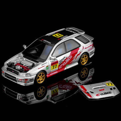 PREORDER Motorhelix 1/64 Subaru Impreza Wagon WRX STi Verion VI - CUSCO Livery Silver M67109 (Approx. Release Date: Q4 2026 and subject to the manufacturer's final decision)