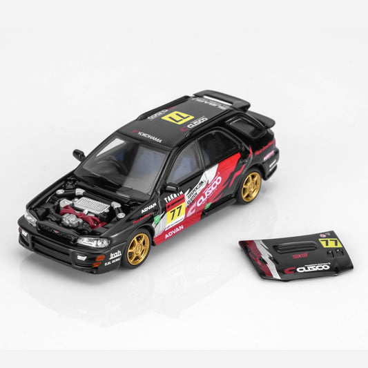 PREORDER Motorhelix 1/64 Subaru Impreza Wagon WRX STi Verion VI - CUSCO Livery Black M67110 (Approx. Release Date: Q4 2026 and subject to the manufacturer's final decision)