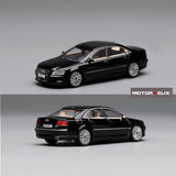PREORDER Motorhelix 1/64 Audi A8 2008 Metallic Black M68201 (Approx. Release Date: Q2 2026 and subject to the manufacturer's final decision)