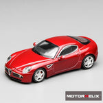 PREORDER Motorhelix 1/64 Alfa Romeo 8C Competizione 2008 Rosso Alfa M69051 (Approx. Release Date: Q1 2026 and subject to the manufacturer's final decision)