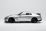 MOTORHELIX 1/18 Nissan GT-R (R35) Track Edition Engineered by NISMO T-Spec 2022 Ultimate Metal Silver limited to 599 units M83517