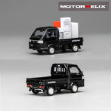 MOTORHELIX 1/64 Honda Acty Truck Customized Black - Limited 600 pcs Worldwide - M65605