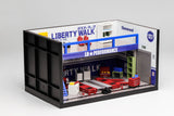 Motorhelix 1/64 LIBERTY WALK (Blue/White) Garage Diorama M90219
