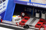 Motorhelix 1/64 LIBERTY WALK (Blue/White) Garage Diorama M90219