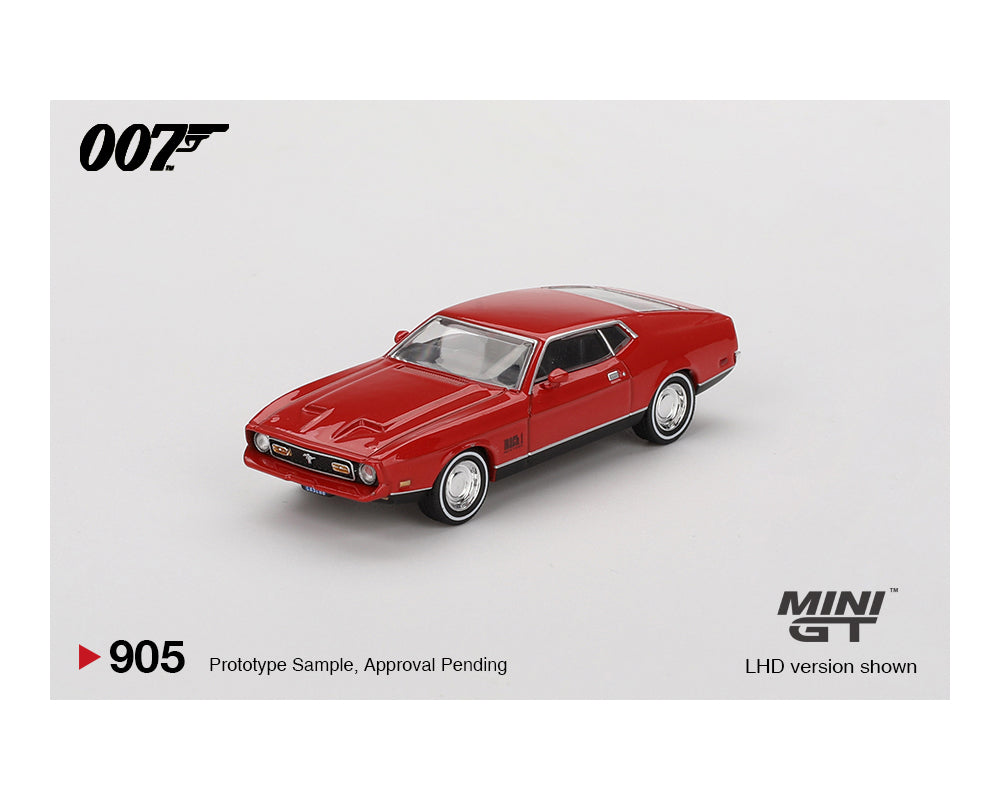 MINI GT 1/64 Ford Mustang Mach 1 James Bond 007 ” Diamonds Are Forever ” – English Packaging – Limited Edition MGT00905-007E