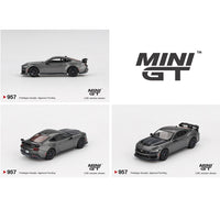 PREORDER MINI GT 1/64 Ford Mustang Dark Horse 2024 – Carbonized Gray LHD MGT00957-BL (Approx. Release Date : Q3 2025 subject to manufacturer's final decision)