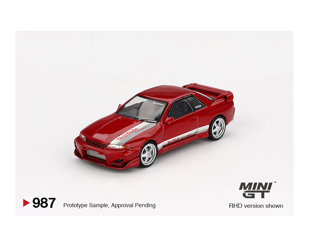 MINI GT 1/64 Nissan Skyline GT-R (R32) VeilSide Combat C-I – Gem Red MGT00987-BL