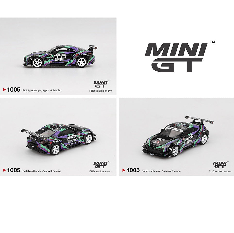 PREORDER MINI GT 1/64 Toyota GR86 HKS TYPE R 2022 Tokyo Auto Salon – Black MGT01005-BL (Approx. Release Date : Q3 2025 subject to manufacturer's final decision)