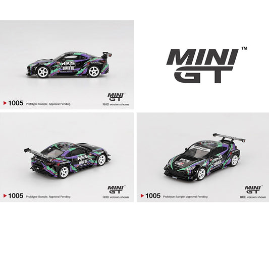 PREORDER MINI GT 1/64 Toyota GR86 HKS TYPE R 2022 Tokyo Auto Salon – Black MGT01005-BL (Approx. Release Date : Q3 2025 subject to manufacturer's final decision)
