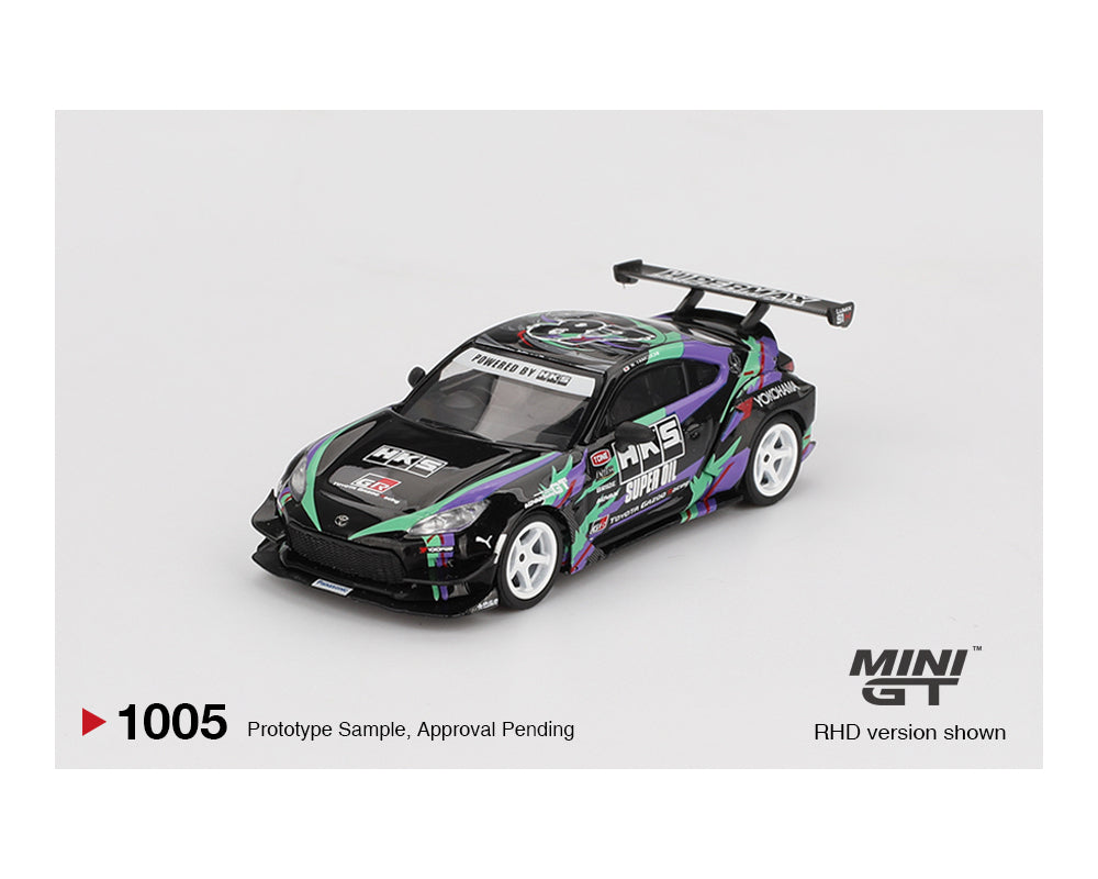 PREORDER MINI GT 1/64 Toyota GR86 HKS TYPE R 2022 Tokyo Auto Salon – Black MGT01005-BL (Approx. Release Date : Q3 2025 subject to manufacturer's final decision)