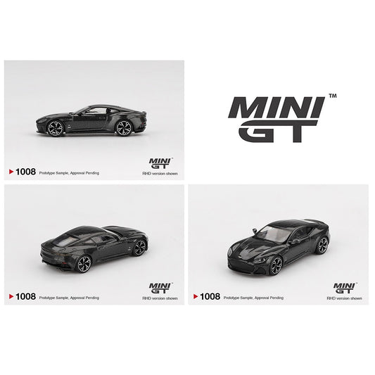 PREORDER MINI GT 1/64 Aston Martin DBS 007 Edition – Black MGT01008-BL (Approx. Release Date : Q3 2025 subject to manufacturer's final decision)