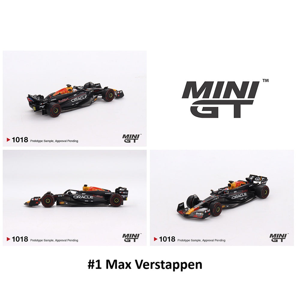 PREORDER MINI GT 1/64 Oracle Red Bull Racing RB20 #1 Max Verstappen 2024 F1 2024 Bahrain GP Winner MGT01018-BL (Approx. Release Date : Q3 2025 subject to manufacturer's final decision)