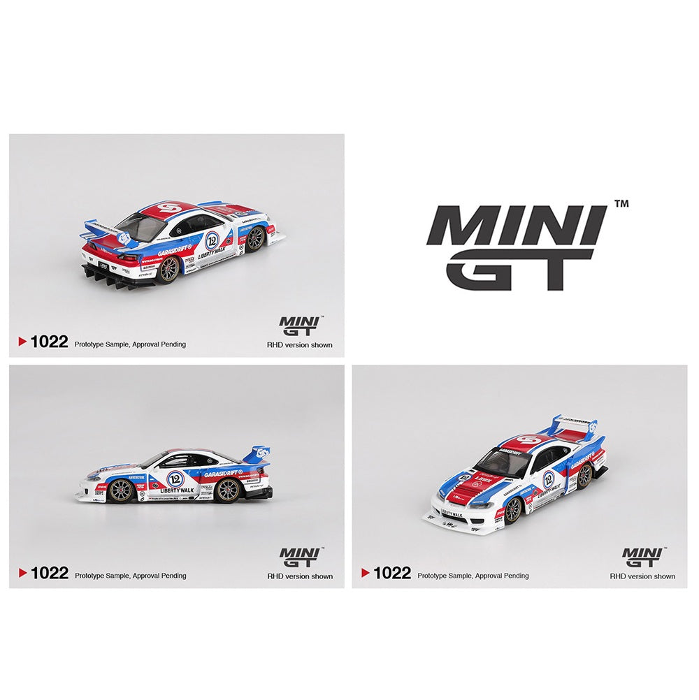 MINI GT 1/64 Nissan LB-Super Silhouette S15 SILVIA GARASIDRIFT x LBWK 2025 MGT01022-BL