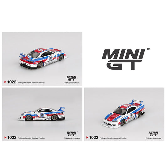 MINI GT 1/64 Nissan LB-Super Silhouette S15 SILVIA GARASIDRIFT x LBWK 2025 MGT01022-BL