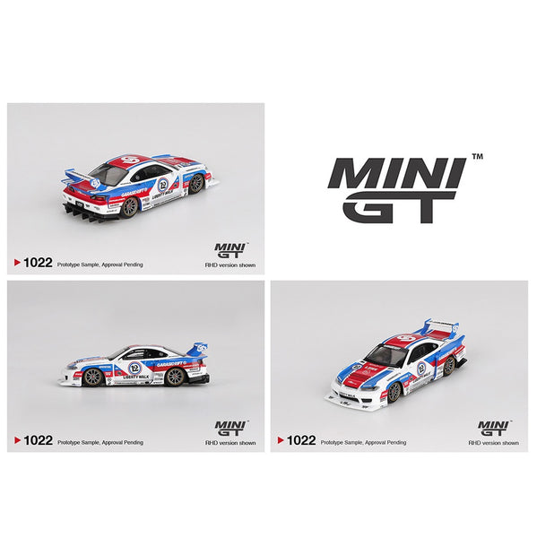 PREORDER MINI GT 1/64 Nissan LB-Super Silhouette S15 SILVIA GARASIDRIFT x LBWK 2025 MGT01022-BL (Approx. Release Date : Q4 2025 subject to manufacturer's final decision)