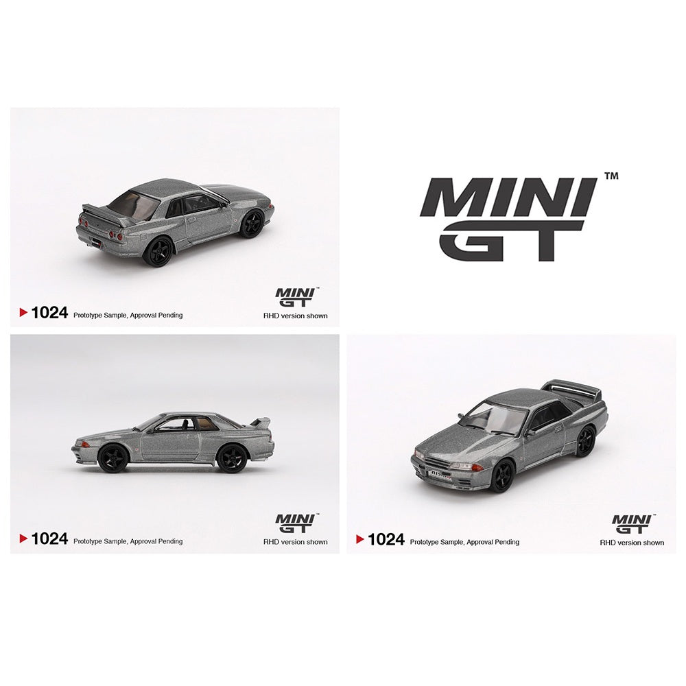 PREORDER MINI GT 1/64 Nissan Skyline GT-R (NISMO BNR32 CRS Version) – Dark Metal Gray MGT01024-BL (Approx. Release Date : Q3 2025 subject to manufacturer's final decision)