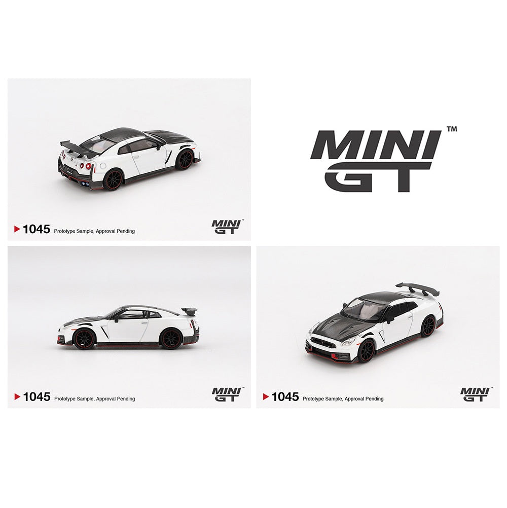 MINI GT 1/64 Nissan GT-R Nismo 2024 – Brilliant White Pearl MGT01045-BL