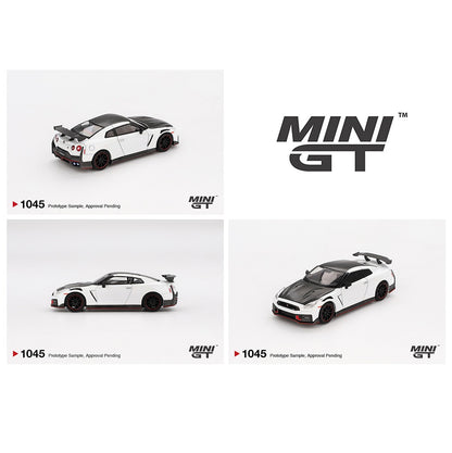 MINI GT 1/64 Nissan GT-R Nismo 2024 – Brilliant White Pearl MGT01045-BL