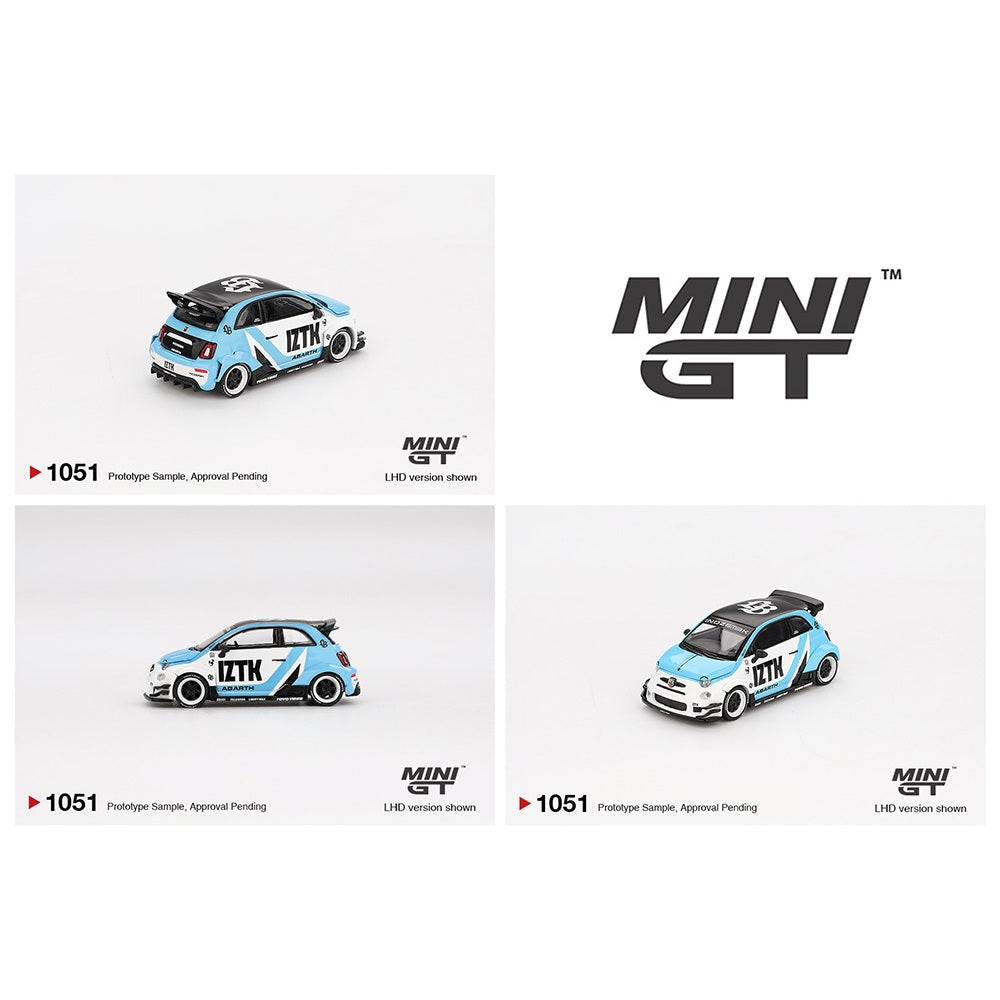⭐️MINI GT MINI LB-WORKS ABARTH 595 Gara MINIGT 1:64 LB-WORKS x Abas Works ABARTH 595 Gara White