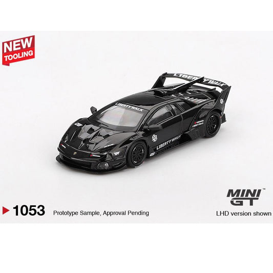 MINI GT 1/64 Lamborghini LB-Silhouette WORKS MURCIELAGO GT- Evo Black MGT01053-BL