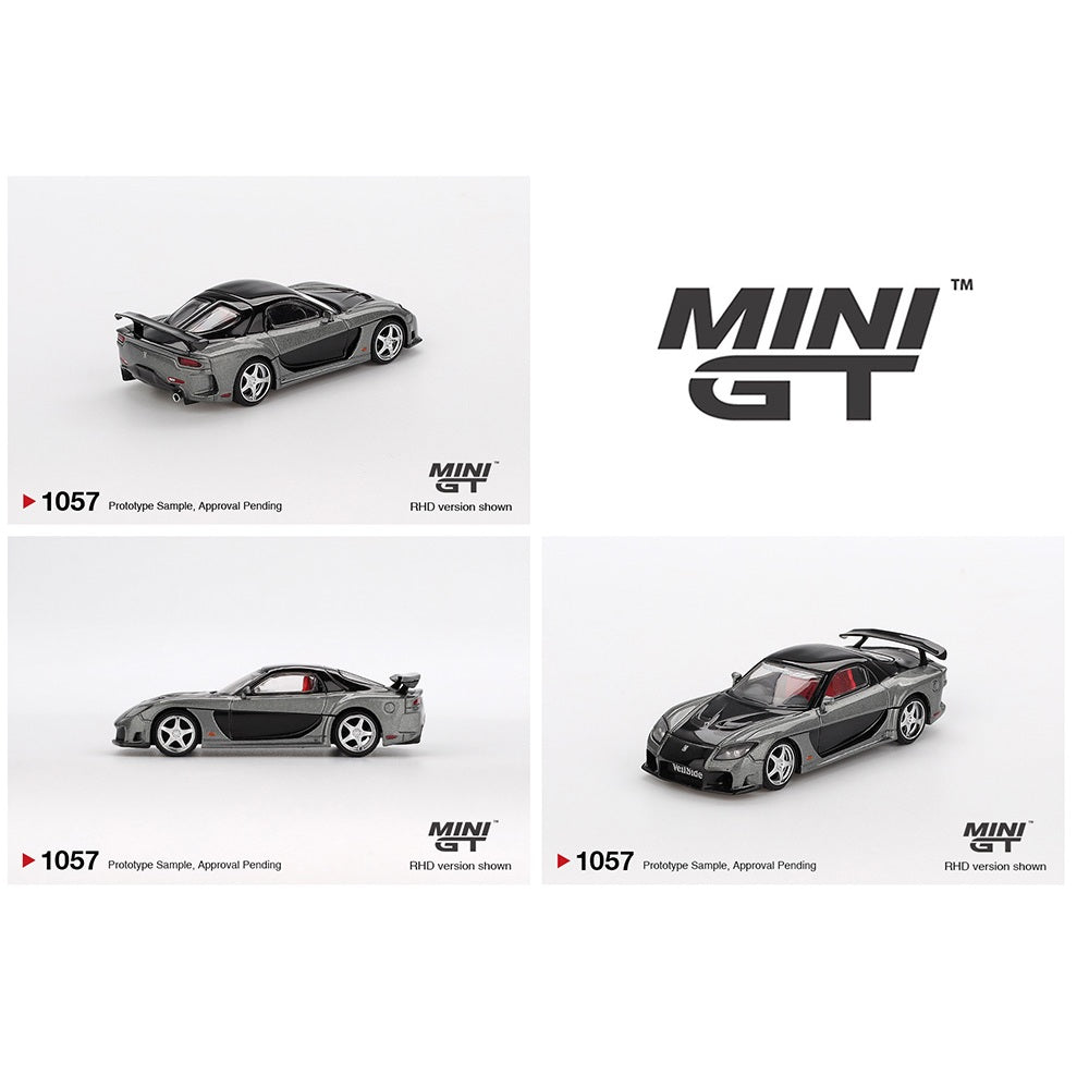 MINI GT 1/64 Mazda RX-7 VeilSide – Fortune Grey MGT01057-BL