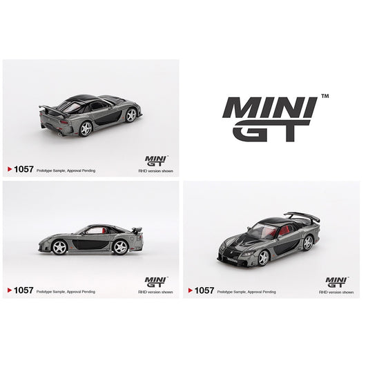 MINI GT 1/64 Mazda RX-7 VeilSide – Fortune Grey MGT01057-BL